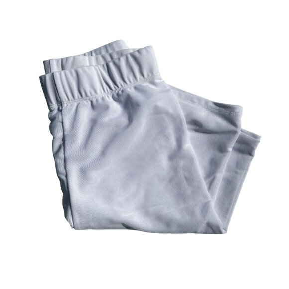 44. Forever 21 White Mesh Biker Shorts Women’s Size Large Pre-Owned Excellent - Picture 1 of 3
